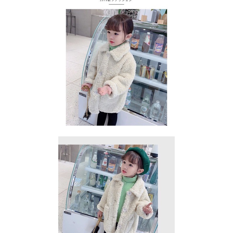 Áo Khoác Lông Cừu Bé Gái 7-35kg Thời Trang Baby Quảng Châu
