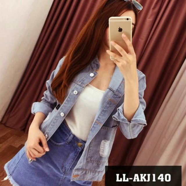 Áo khoác jeans lẻ 145k sỉ từ 3sp 140k