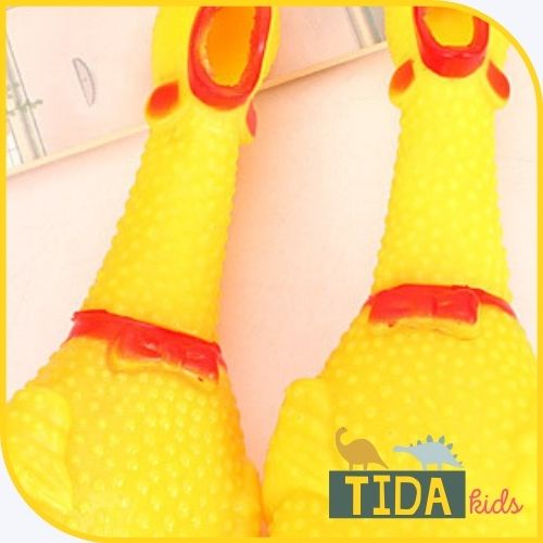 Gà Bóp Biết Kêu ⚡️ HOT TREND ⚡️ Shrilling Chicken, Phát Ra Tiếng Gà Ngộ Nghĩnh - Đồ Chơi Cho Chó Mèo TiDa Kids Shop