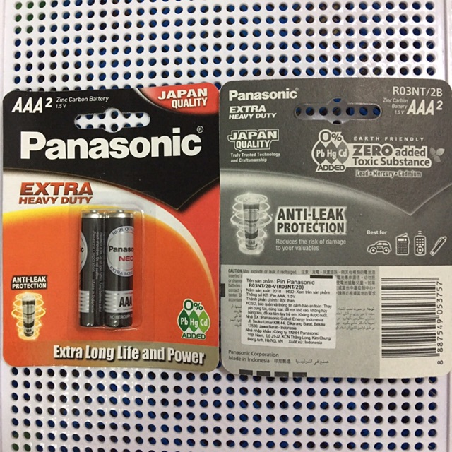 [Mã ELFLASH5 giảm 20K đơn 50K] Hộp 12 Vỉ Pin AAA Panasonic Chính Hãng 1 Vỉ 2 Viên