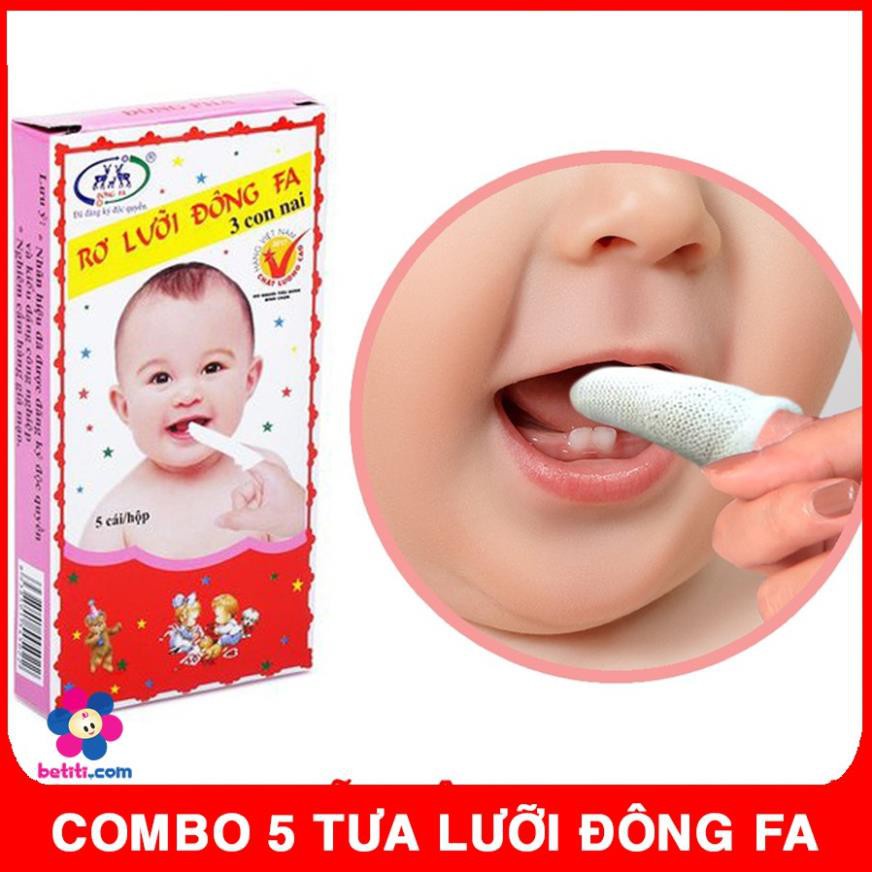 Combo 5 Hộp Tưa Lưỡi Đông Fa Cho Bé Sơ Sinh (25 cái)