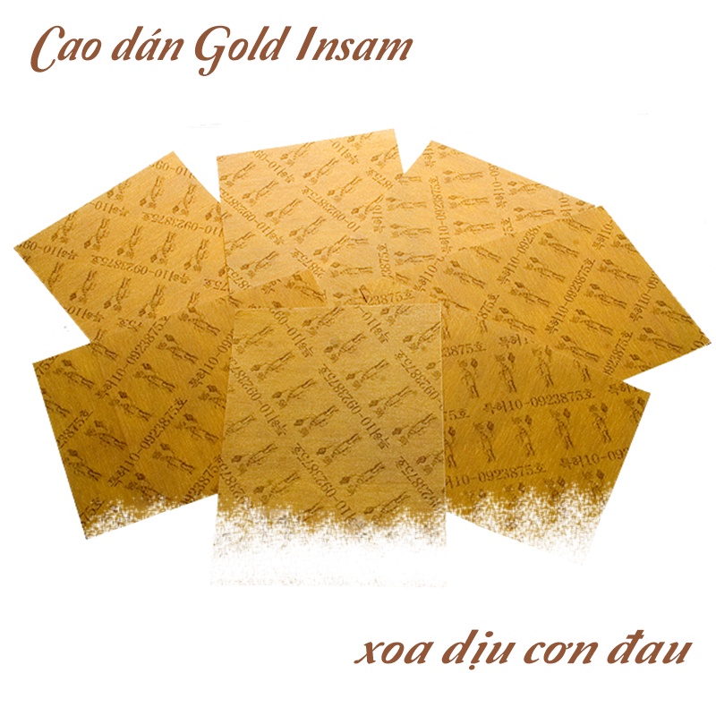 Cao Dán Hồng Sâm Gold Red Ginseng Hàn Quốc(Gói 20 miếng) Sĩ 50 gói