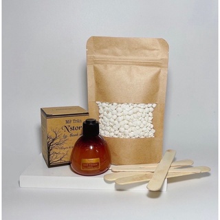 Combo 1 waxing sáp dừa cao cấp + mỡ trăn+ 3 que waxing