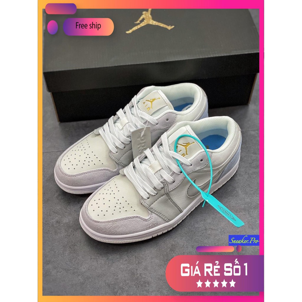 (FULL BOX + QUÀ TẶNG) Giày thể thao AIR JORDAN 1 Paris xám trắng siêu đẹp dành cho nam và nữ | BigBuy360 - bigbuy360.vn