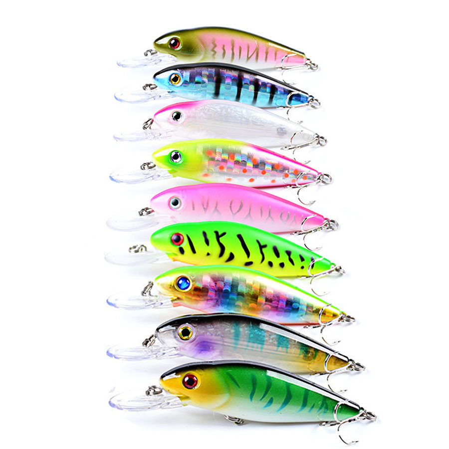 1pcs Jerkbait Minnow Crankbait Tackle Fishing Lure Hard Bait Artificial Pesca Hooks Bass Swimbait Wobbler For Pike Trolling Lures Sea 11.5G 10.1CM