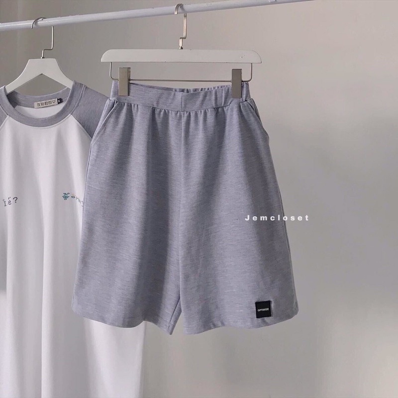 {Ảnh Thật} sét bộ đồ áo quần mặc nhà RAPLANG áo phông tay lỡ rộng tay phối basic kèm quần short đùi thể thao