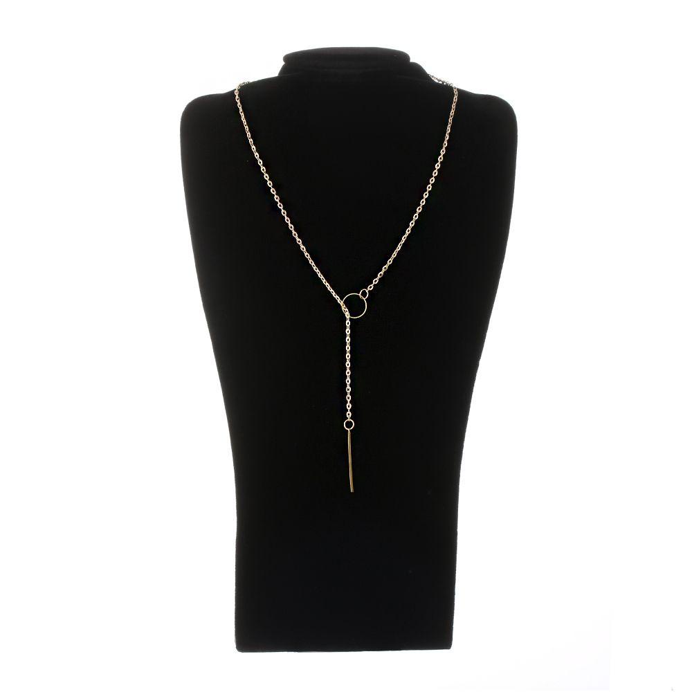 Mih Vòng Cổ Choker Nhiều Lớp Mặt Hình Học Hợp Kim Đồng Phong Cách Boho Làm Quà Tặng Cho Nữ