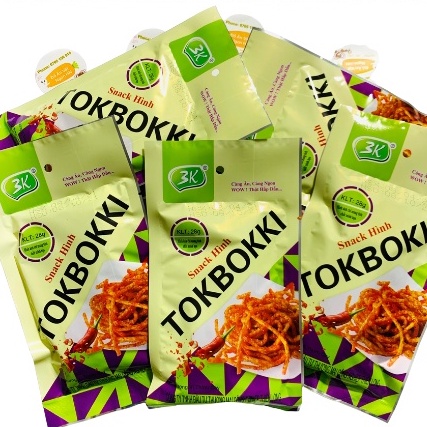 Snack hình tokbokki 1 gói ăn vặt siêu ngon dai đồ ăn vặt ngon cổng trường