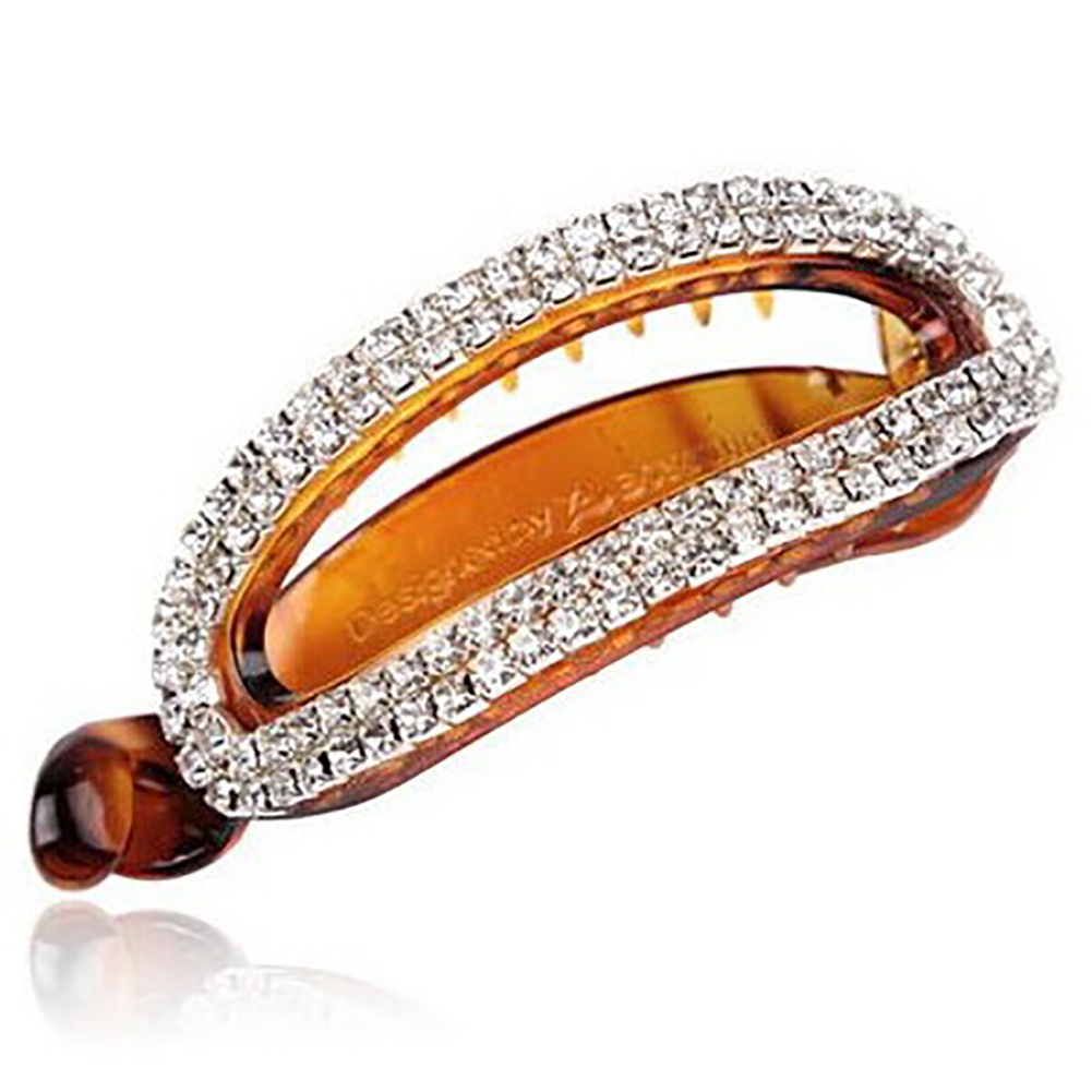 Kẹp Tóc Đuôi Ngựa Đính Đá Thời Trang Dành Cho Nữ