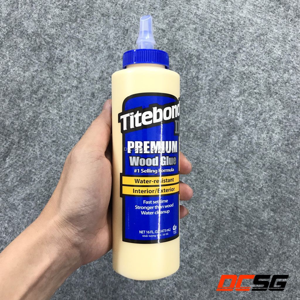 Keo dán gỗ cao cấp Titebond II Premium Wood Blue 473ml | DCSG