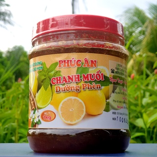 Chanh muối đường phèn phúc ân hũ 1kg cao cấp - đặc sản bến tre