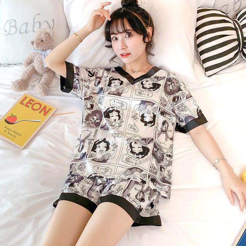 Lụa băng Ngắn tay Đồ mặc nhà Đồ ngủ yy001 | BigBuy360 - bigbuy360.vn