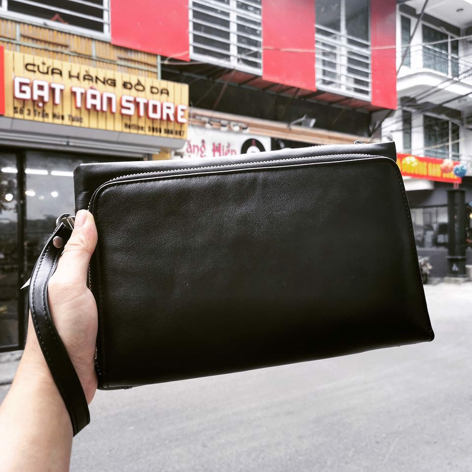 [BẢO HÀNH TRỌN ĐỜI] Clutch Da Bò Cầm Tay Cao Cấp Hàng Đẹp Gạt Tàn Store / Cam Kết Da Bò Thật 100% - CL36