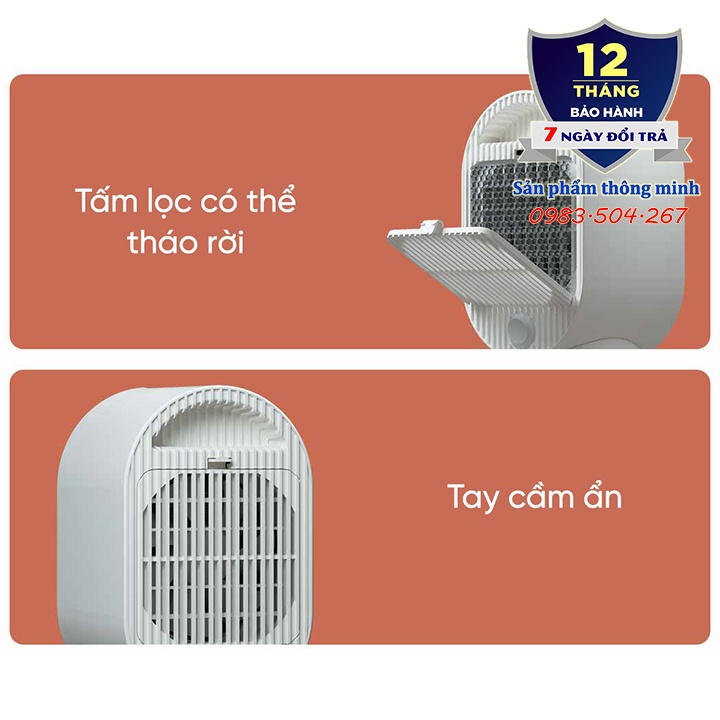 Máy sưởi - Quạt sưởi mini Xiaomi Youpin Douhe DH-QN04 để bàn nhỏ gọn an toàn tích hợp nhiều tính năng