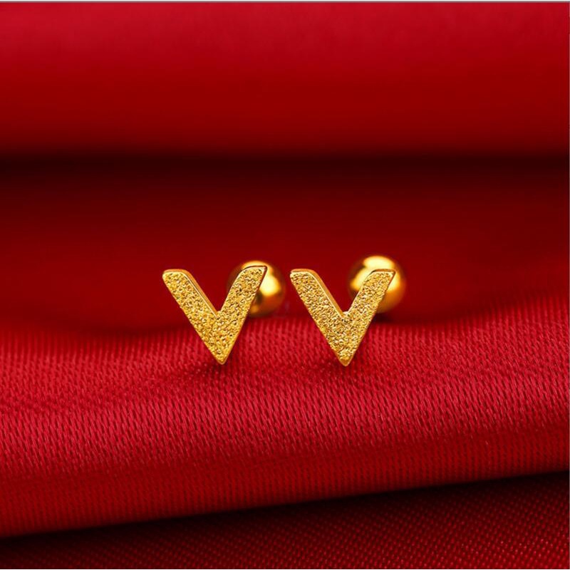 Bingo Bông Tai Hình Ngôi Sao Năm Cánh Mạ Vàng 18k Thời Trang Cho Nữ