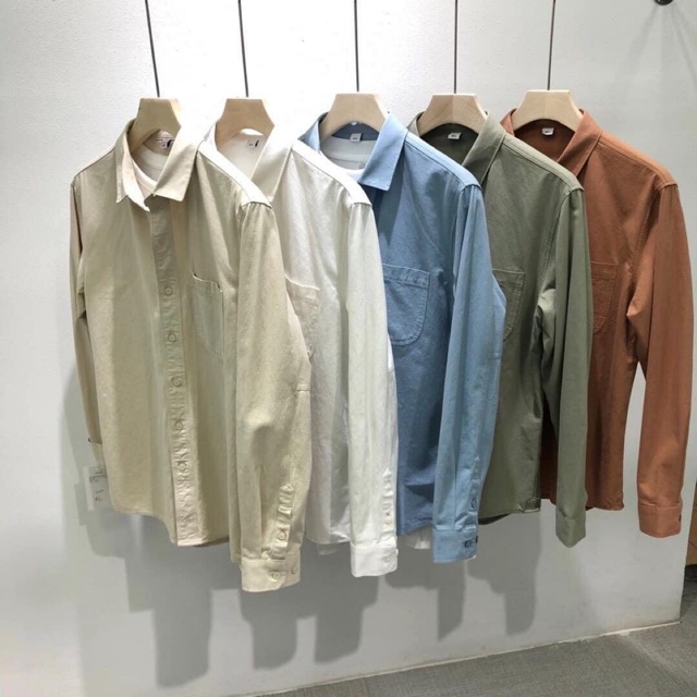 Sơ mi thô KOREA pull trơn đủ màu 👌🏻 Màu thu se lạnh 1c smi khoác nhẹ sẽ nhất phù hợp và nổi bật 👌🏻