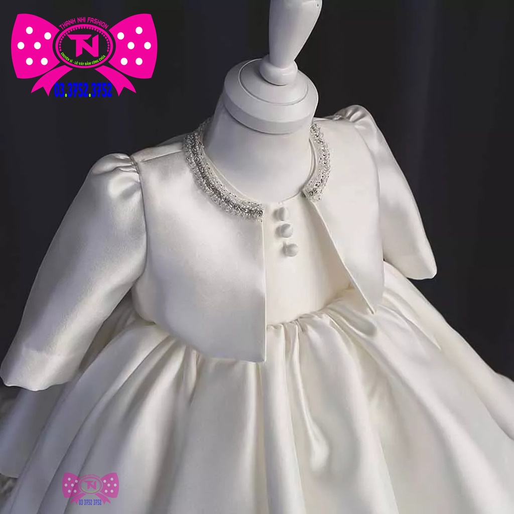 Váy bé gái Taffa Trắng phong cách Phương Tây  - Váy Công Chúa TN23322008