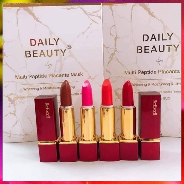 [Mịn Màng Cao Cấp]Son Dưỡng– Re:Excell Lipstick R&amp;B, Thiên Nhiên, Dưỡng Môi, Dưỡng Ẩm, Căng Bóng, Mềm Mịn,Chống Thâm