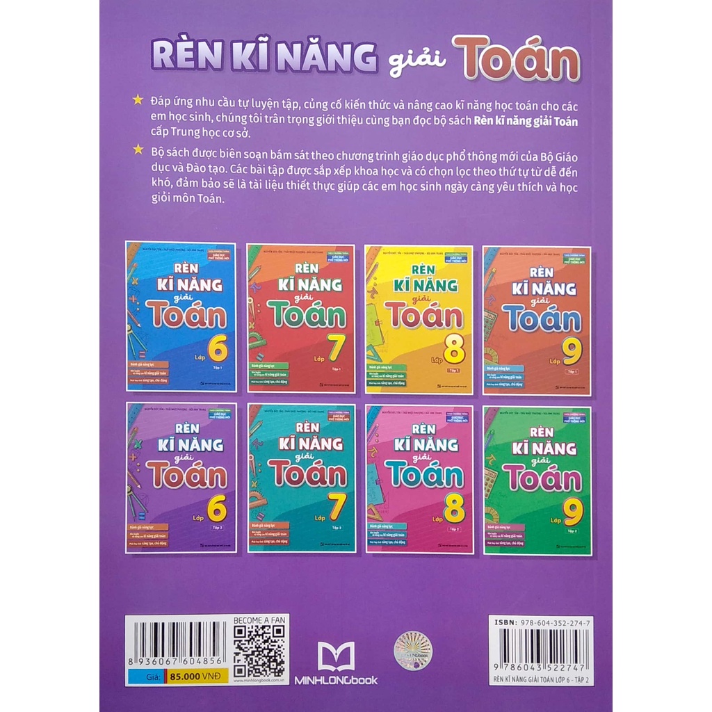 Sách - Rèn Kĩ Năng Giải Toán Lớp 6 - Tập 2 (Theo Chương Trình Giáo Dục Phổ Thông Mới) (ML)