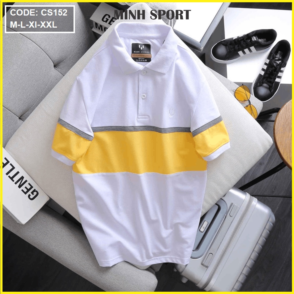 Áo Thun Polo Nam Cổ Bẻ Phối Sọc Thời Trang Cao Cấp mã AO.53
