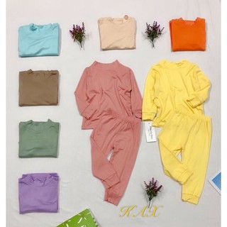 Bộ dài tay cao cổ 3cm chất thun lạnh loại 1