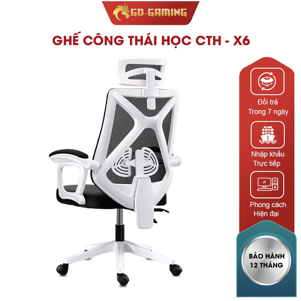 Ghế Chơi Game,Thiết Kế,Công Thái Học GDE-sport Hàng Nhập Khẩu Model CTH-X6