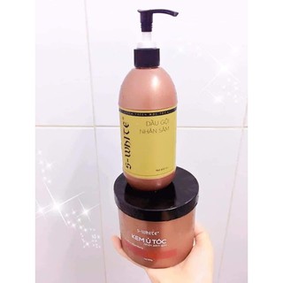 Combo ủ và gội nhỏ nhân sâm đào swhite