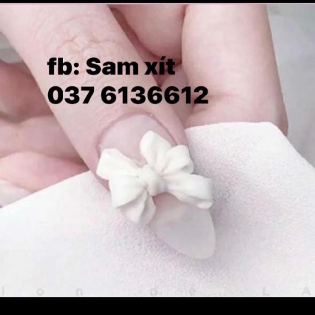 Khuôn nơ silicon dẻo dùng trang trí móng nail