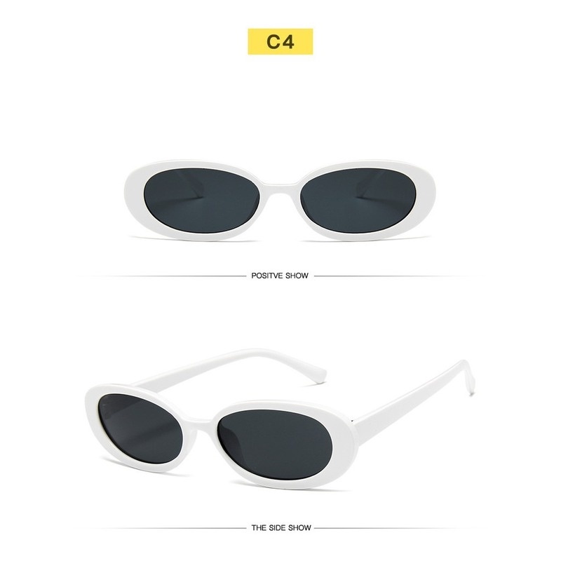 Kính mát gọng bầu dục nhỏ phong cách cổ điển thời trang cho nữ