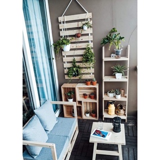 Kệ Gỗ Treo Tường Để Cây Cảnh, Kệ Treo Chậu Cây Trang Trí Ban Công