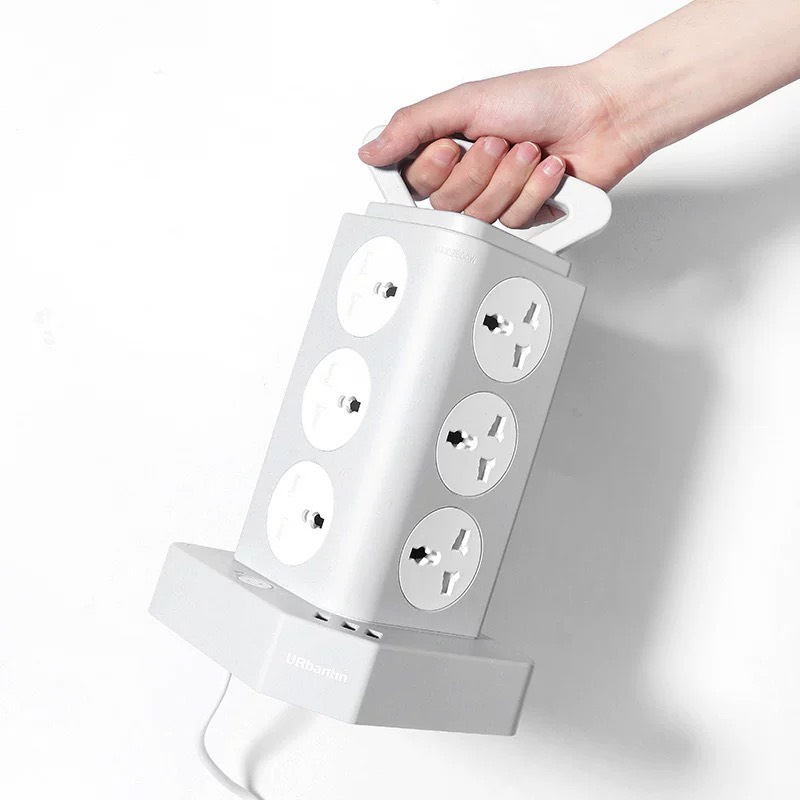 Ổ Cắm Điện Thông Minh Đa Năng Tổng 12 Ổ Điện Và 3 Cổng Sạc USB Nhiều Tầng [Hình Tháp]