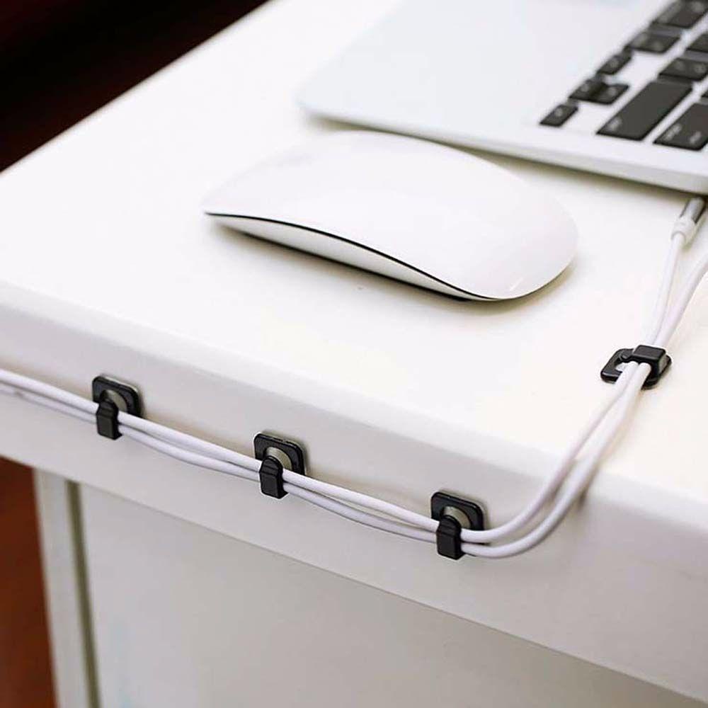 YIYU Giá Đỡ Kẹp Dây Cáp USB Mini Tự Dính Sắp Xếp Gọn Gàng