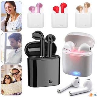 Tai nghe không dây kết nối Bluetooth I7S TWS thiết kế nhét trong mini dành cho điện thoại Android iPhone