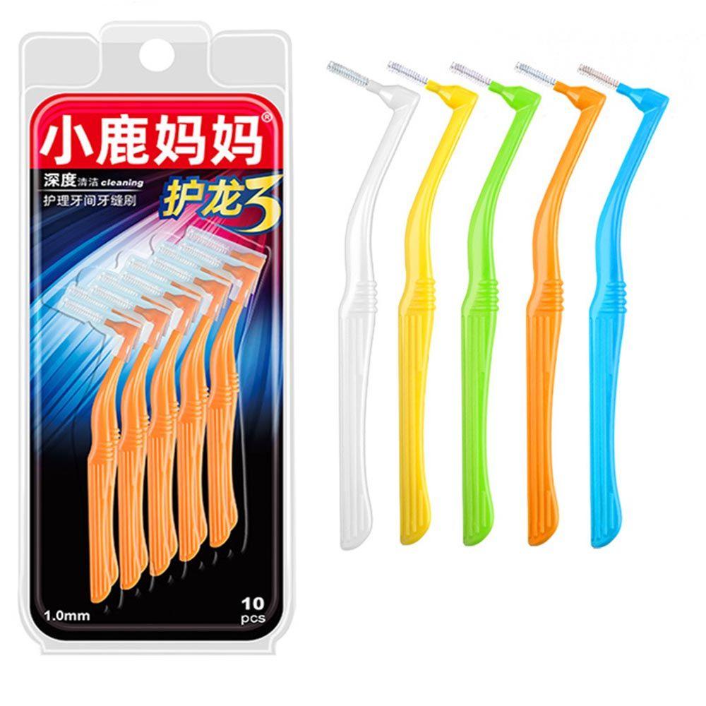LEILY Soft Interdental Brush L-shaped Toothbrush Teeth Braces Gap Floss Health Tothpick Oral Hygiene Clean Teeth