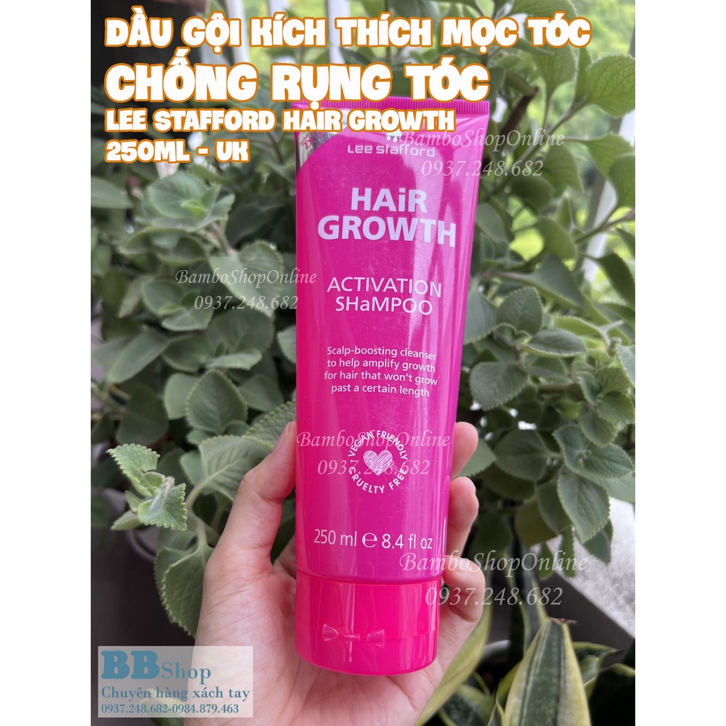 Dầu gội kích thích mọc tóc, chống rụng tóc Lee Stafford Hair Growth