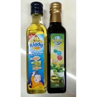 Dầu ăn kiddy cá hồi, olive 250ml