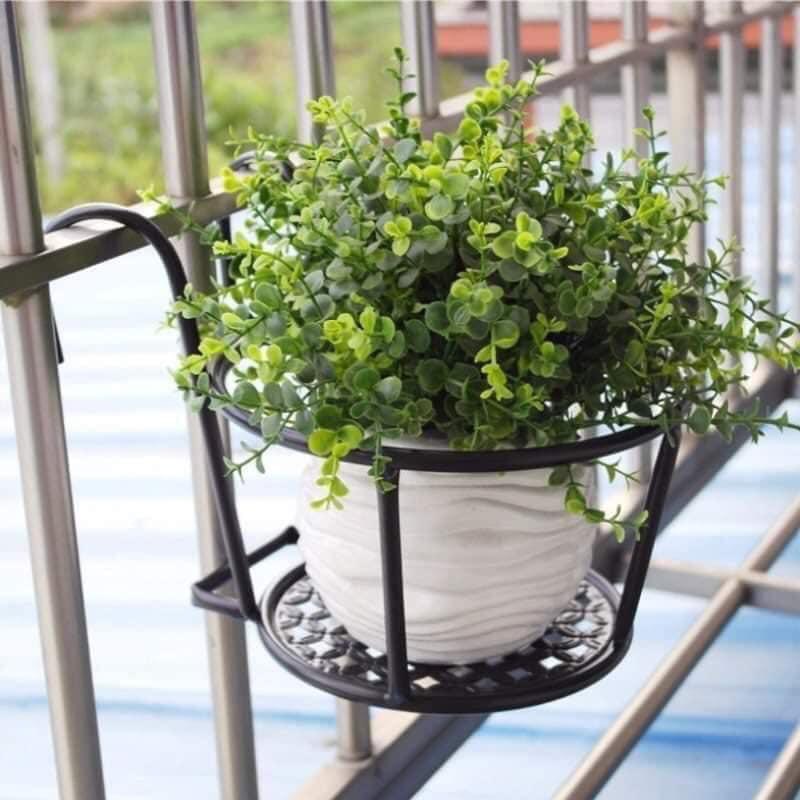 Giỏ hoa treo ban công, sơn tĩnh điện