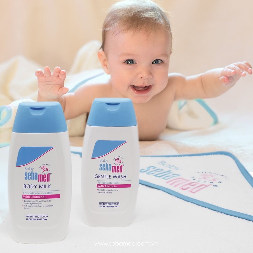 Sữa tắm gội toàn thân cho bé newborn Sebamed pH5.5