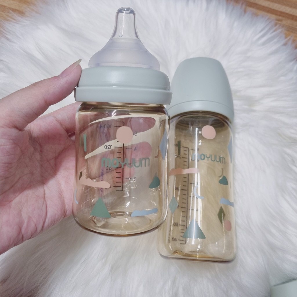 Bình sữa và núm MOYUUM 170ml 270ml Hàn Quốc cho bé