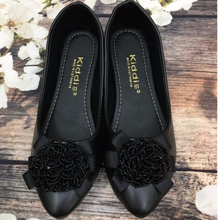 Giày bệt nữ đính hoa đá