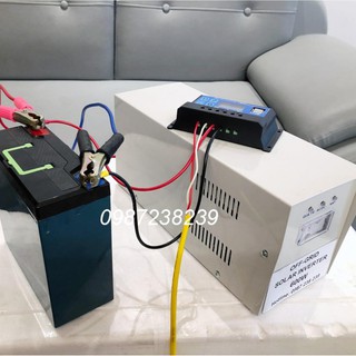 Bộ Kích điện 220V sine chuẩn 600W có sạc bình từ điện lưới và tấm p/in NL mặt trời