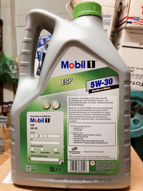 Nhớt Mobil1 ESP Formula 5L