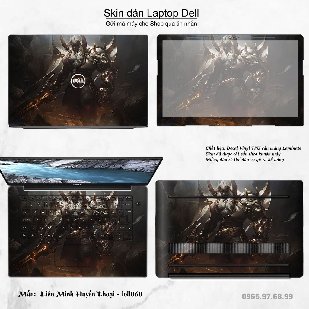 Skin dán Laptop Dell in hình Liên Minh Huyền Thoại nhiều mẫu 9 (inbox mã máy cho Shop)