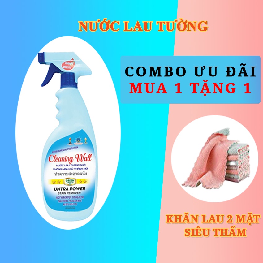 Nước lau tường nhà Sifa 650ml tẩy mốc, tẩy mực, tẩy trắng tường - Hiệu quả nhanh, chống tái bám bẩn