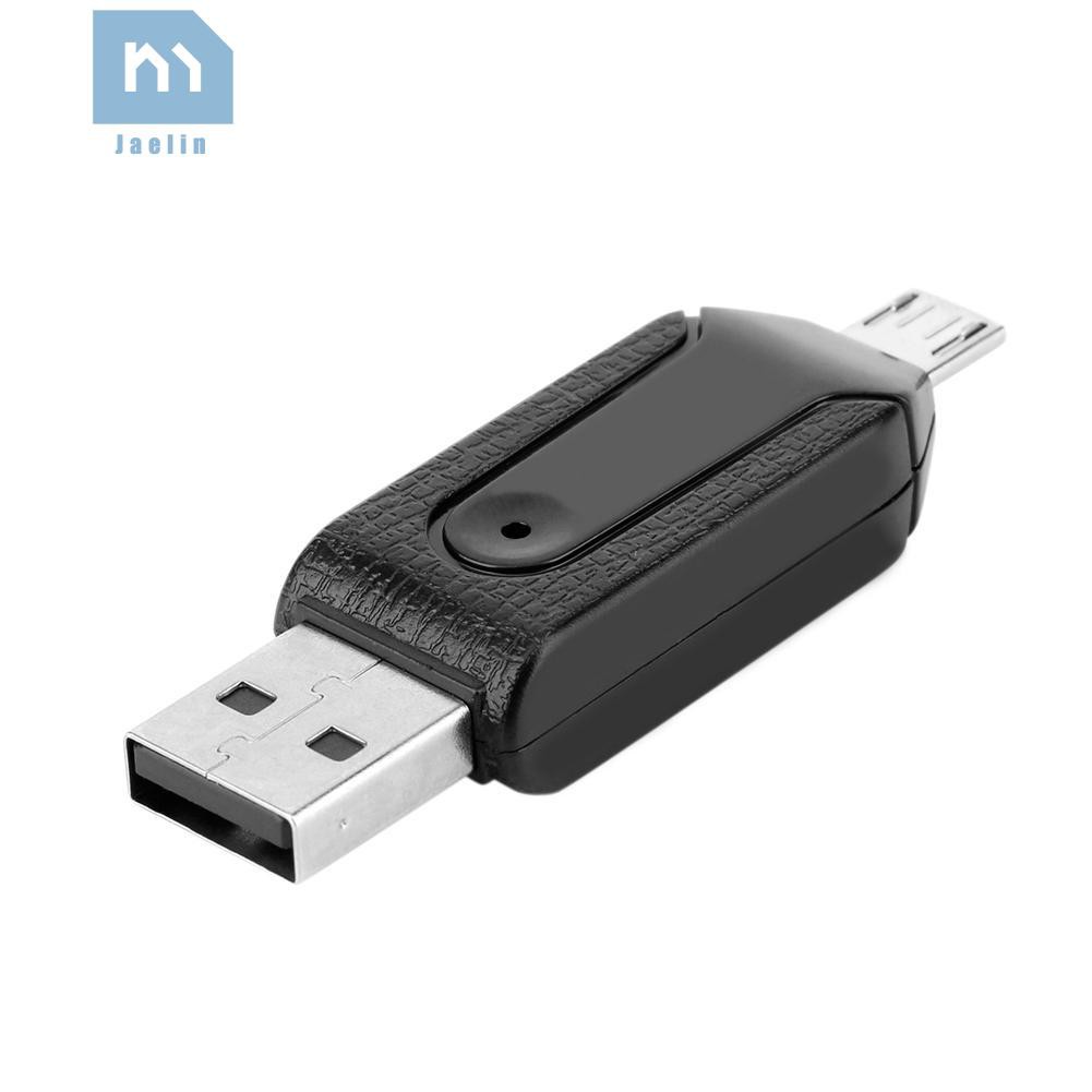 Jae•☼USB2.0 Micro USB OTG Card Reader for TF SD Memery Card for PC Mobile Phone✩