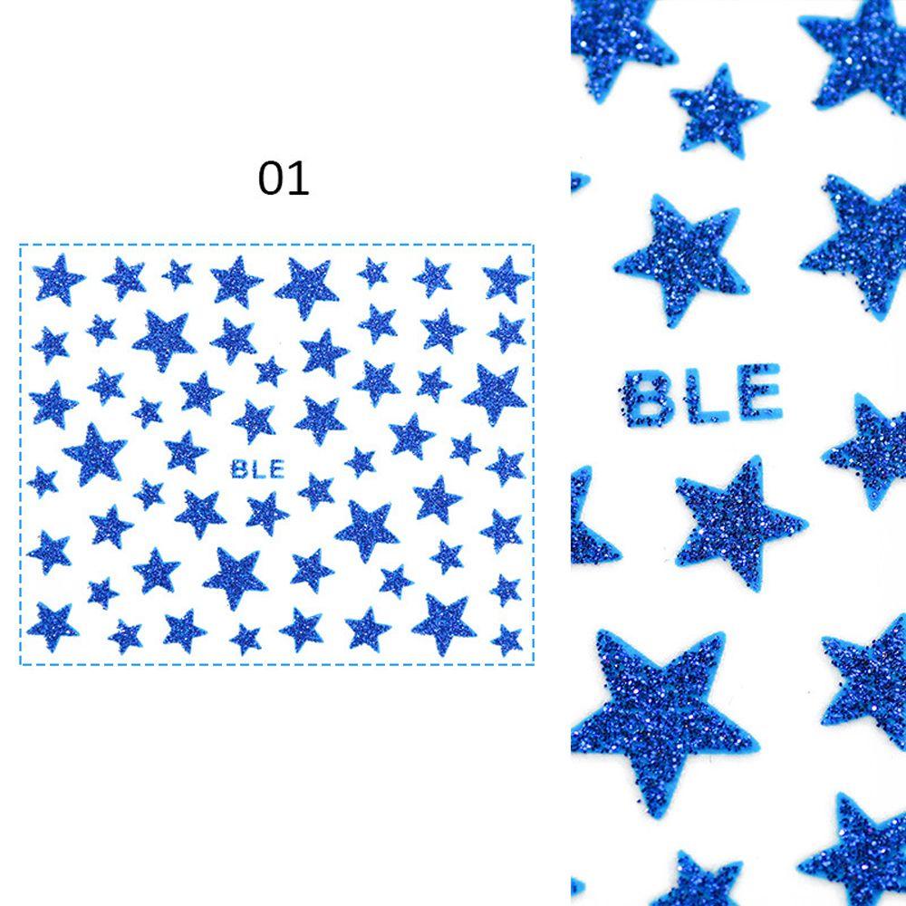 Nhãn Dán Trang Trí Móng Tay 3D Lấp Lánh Tự Dính Dành Cho Nữ