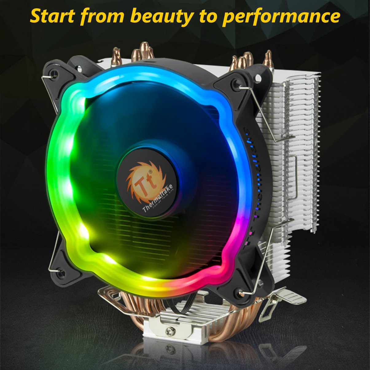 Rainbow D400P CPU cooler multi-platform/support AM4/4 heat pipe/LED RGB fan