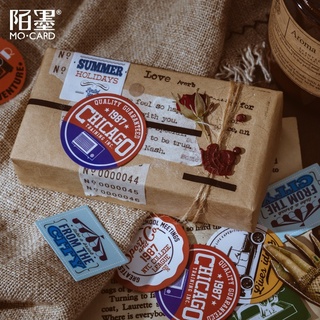 Hộp 45 miếng dán trang trí phong cách retro