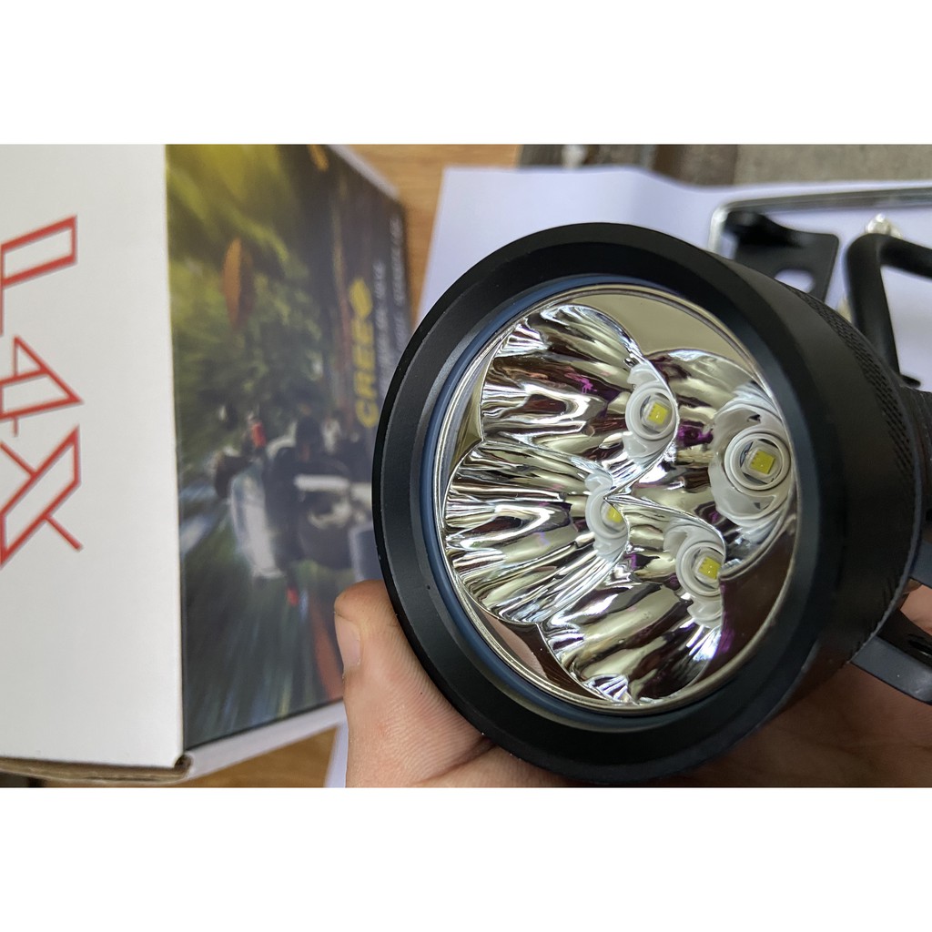 Đèn Trợ Sáng L4x Kính Tím Chíp T6 Hàng MA Xịn &lt; Tặng Full Phụ Kiện&gt;