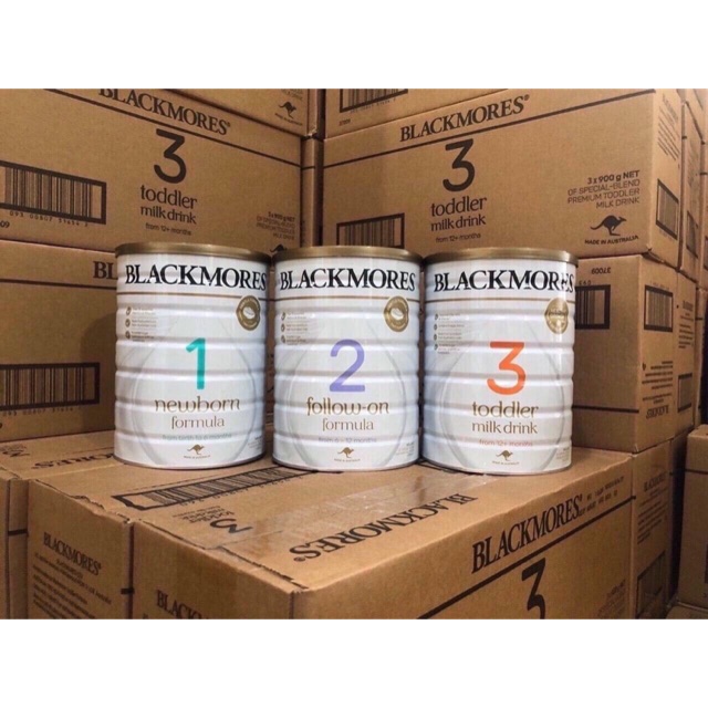 Sữa Blackmore Úc số 1-2-3 900g